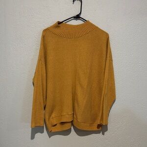 Chris & Carol Mustard Cowl Neck Sweater